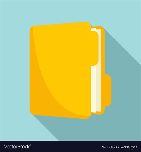 Inventory folder icon flat style Royalty Free Vector Image