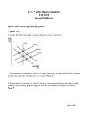 Econ Macroeconomics Midterm Docx Econ Macroeconomics Fall