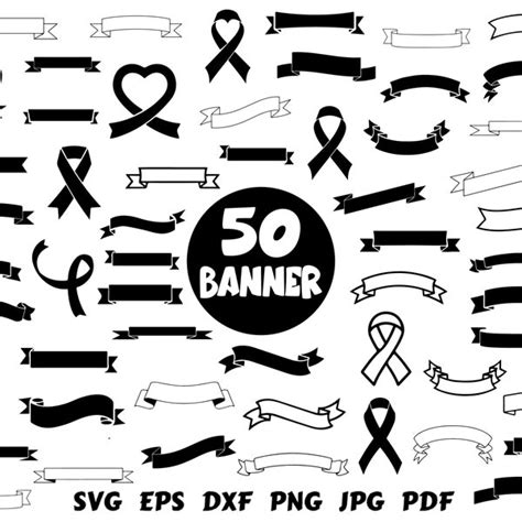 Ribbon Banner Svg Etsy