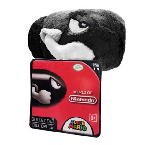 Jakks Pacific World Of Nintendo Super Mario Bullet Bill Plush Figure, 5 ...