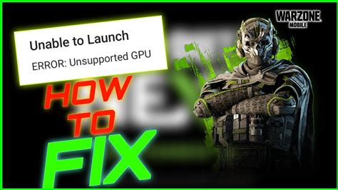 Warzone Mobile Unsupported Gpucpu Error Problem Fix How To Fix