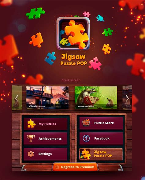 GUI And Character For Puzzle Game By ILYA DenisenkoCreating Interface