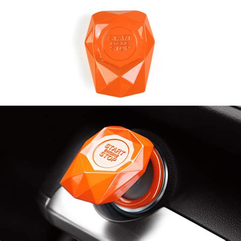 Car Start Button Cover Universal Auto Engine Start Stop Switch Cover Cap - napa4003fuelfilter