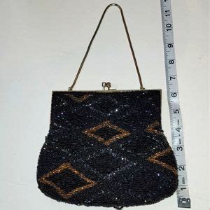 Walborg Bags Walborg Womens Bag Vintage Beaded Diamond Pattern