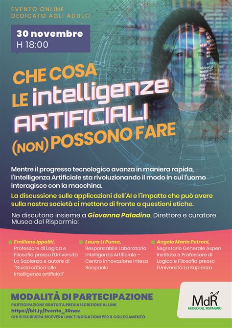 Cosa Le Intelligenze Artificiali Possono Fare Locandina Museo Del