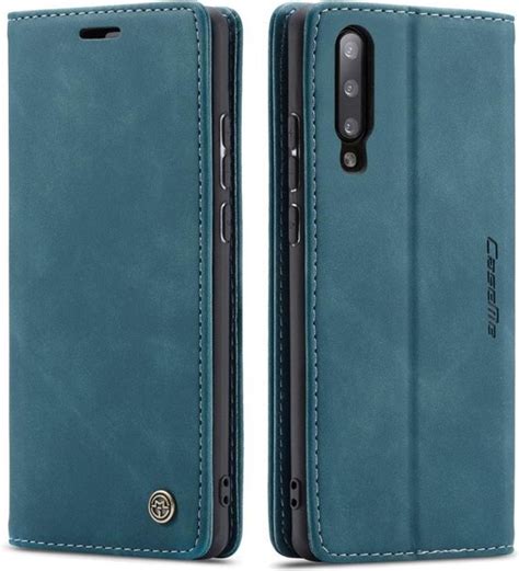 CaseMe Book Case Geschikt Voor Samsung Galaxy A70 Hoesje Blauw Bol