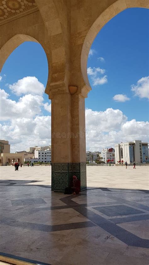 Détail Architectural De La Mosquée De Hassan Ii à Casablanca Maroc Photographie éditorial