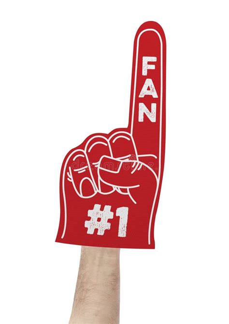 Number 1 fan foam hand stock photo. Image of foam, victory - 52777812