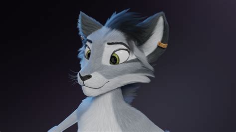 Darla Anthro Cat 3d Model Rigged Cgtrader