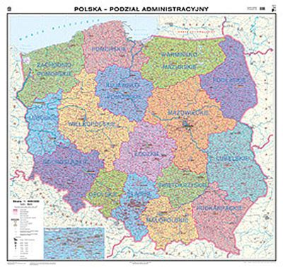 Mapa Polska Mapa Administracyjna Abc Wyposa Enia