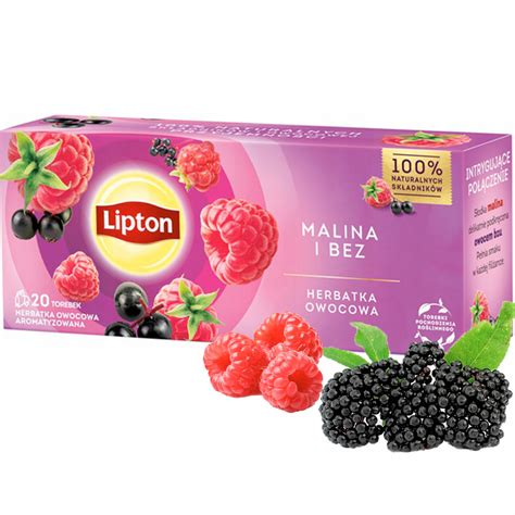 Herbata Lipton Owocowa Malina I Bez 20 Torebek 12615994205 Allegro Pl