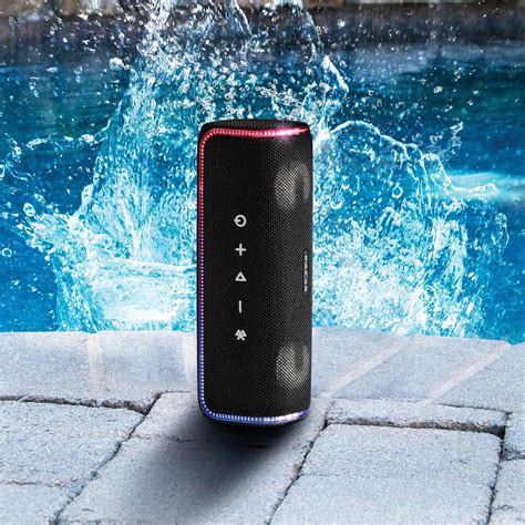 ION Slam Jam Waterproof Bluetooth Rechargeable Speaker with Lights and ...