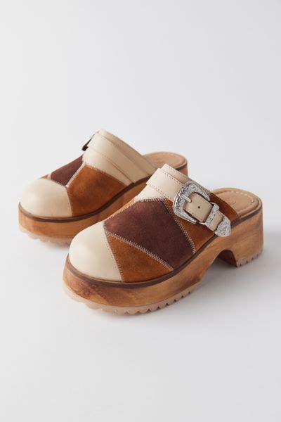 Uo Patchwork Clog In 2022 Clogs Me Too Shoes Blue Shoes