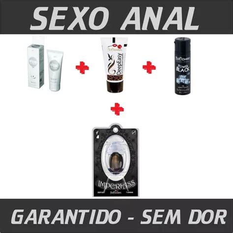 Kit Gel Lubrificante Íntimo Anestésico Anal Proteção Total