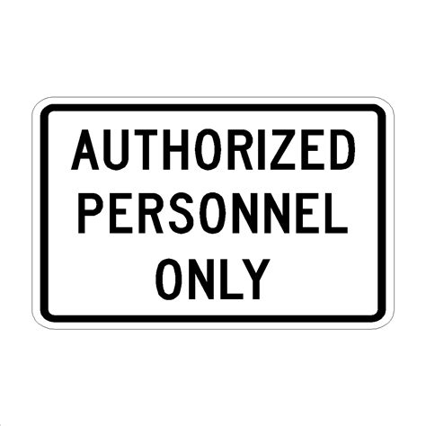 Authorized Personnel Only Sign Printable Free