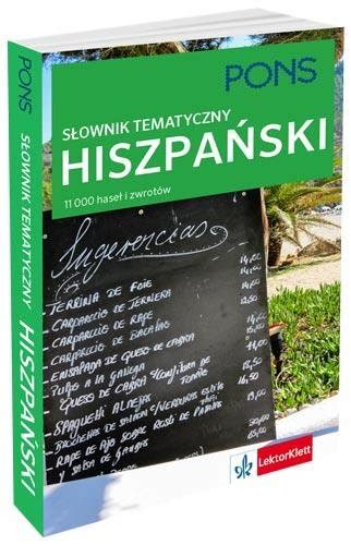 PONS Hiszpański Słownik tematyczny Opracowanie zbiorowe Książka w