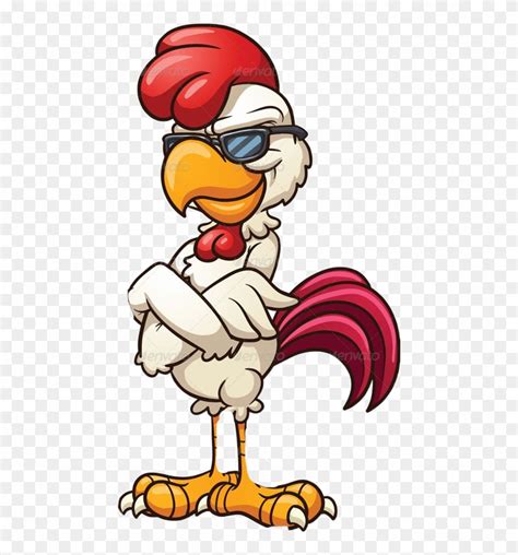 Cool Cartoon Chicken Clipart (#1006613) - PinClipart