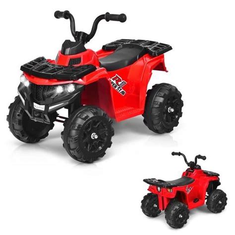 Dreamade Quad Lectrique Enfants Mini V Hicule Lectrique Avec Phare