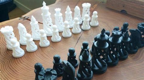 3D Printed Chess Set - 27 Unique Sets and Pieces to Mix & Match | All3DP