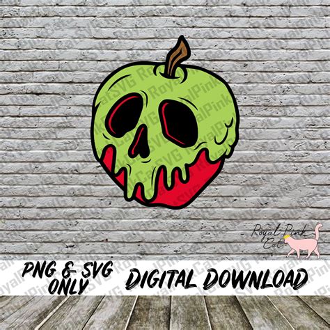 Poison Apple Svg Halloween Svg Evil Queen Svg Skull Svg Etsy