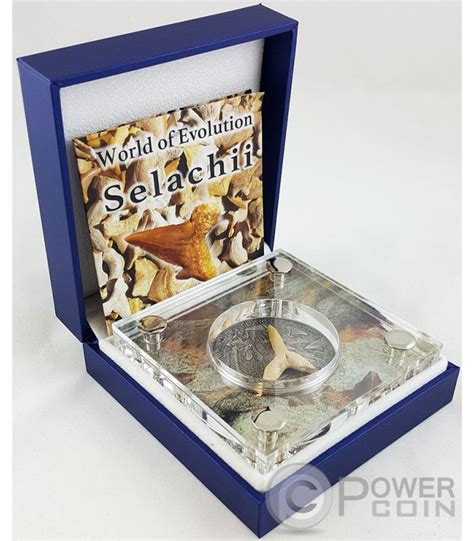 SELACHII World of Evolution Sharks 1 Oz Silber Münze 1000 Francs