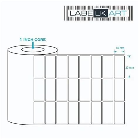 White Paper Chromo Label X Mm Up Labels Packaging Type