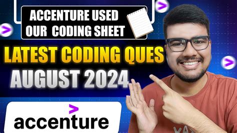 Accenture Latest Coding Question With Solution August 2024 YouTube