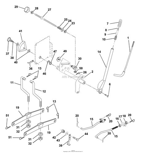 Husqvarna Cth A Parts Diagram For Mower Lift