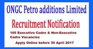 ONGC Petro Additions Limited OPAL Recruitment 2017 Apply Online For