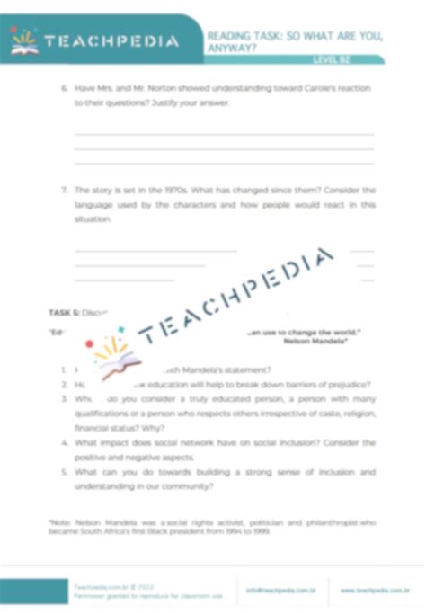 Reading Task So What Are You Anyway By Lawrence Hill Teachpedia