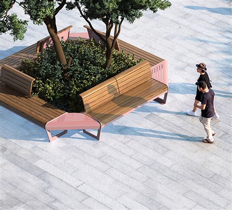 Hochelaga Bench Urban Furniture Morelli Urban Furnishing