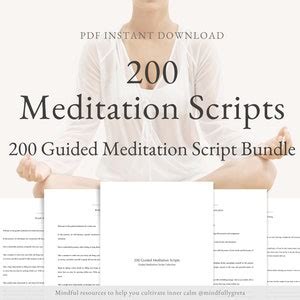 Guided Meditation Script Bundle Guided Meditation Script Collection