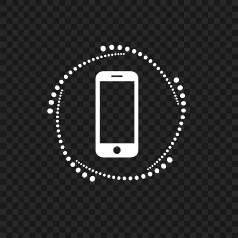 Hd White Phone Outline Logo Transparent Png Citypng