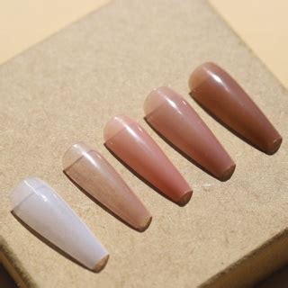 Unhas Postiças Realista Color Bailarina D Z Nail 100 Unidades Shopee