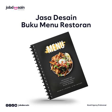 Jual Jasa Desain Buku Menu Menu Book Restoran Premium Exclusive