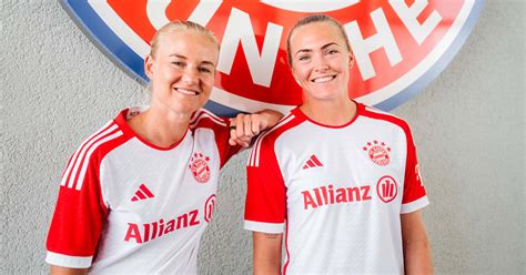 Pernille Harder And Magdalena Eriksson At FC Bayern Campus