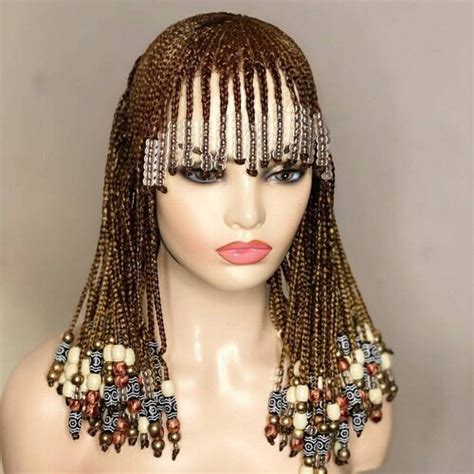 Braided Wigcornrow Wig Box Braided Wig Ombre Wigs Passion Etsy Canada