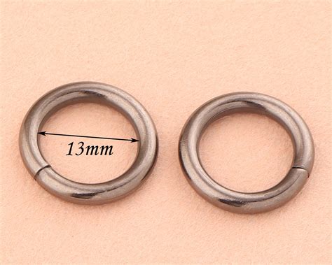 13mm Metal O Rings Welded Metal Loops Gunmetal Round Formed Etsy