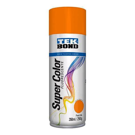 Tinta Spray Aerosol Fluorescente Laranja Ml G Tekbond