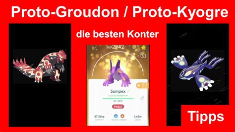 Proto Groudon Und Proto Kyogre Besiegen Die Besten Konter Im Raid