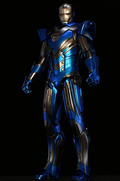 Blue Iron Man Suit