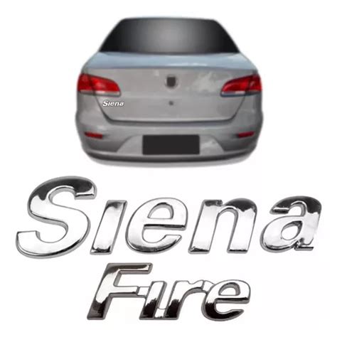 Emblema Letreiro Mala Siena Fire Cromado 2001 A 2012 Parcelamento Sem