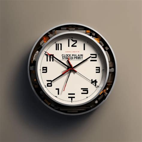 premium photo clock wall display