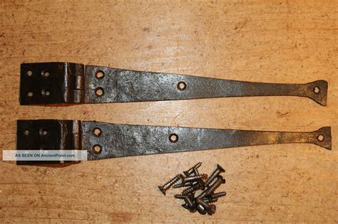 Antique Wrought Iron Hinges For Old Pineoak Blanket Boxchesttrunk