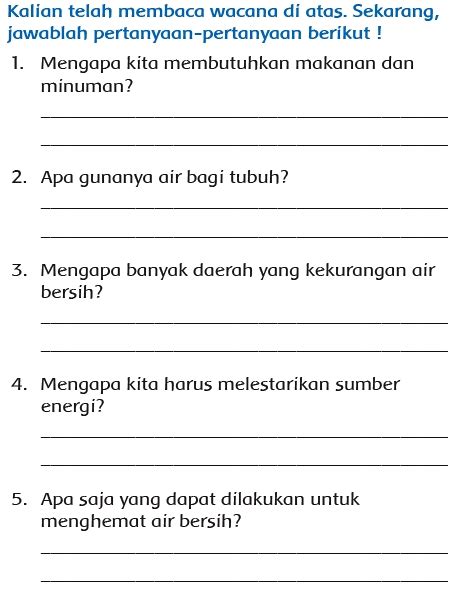 Kunci Jawaban Buku Paket Kelas 3 Tema 6 Subtema 1 Halaman 23 24 27