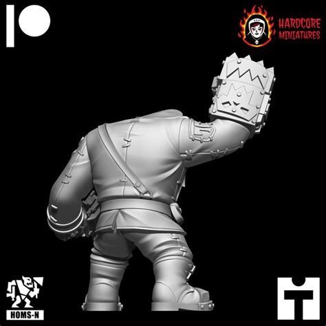 D Printable Brit Orcs Noble Officer By Hardcore Miniatures