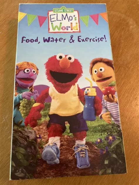 Sesame Street Elmo S World Food Water Exercise Rare Vhs Tested Hot Sex Picture