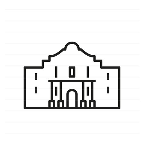 San Antonio Alamo Clipart