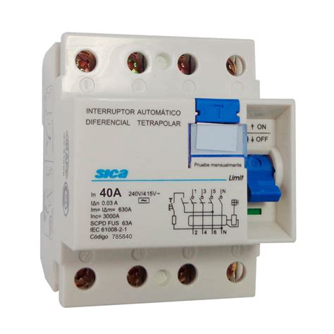 Disyuntor Diferencial Interruptor Tetrapolar A Electromingo