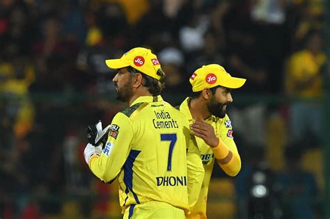 MS Dhoni and Ravindra Jadeja get together after the win | ESPNcricinfo.com